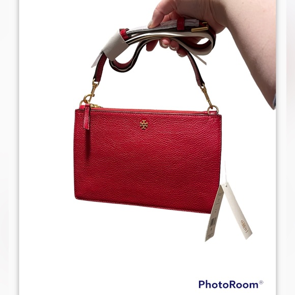 Tory Burch Bags Tory Burch Blake Double Zip Slim Crossbody Tory Red